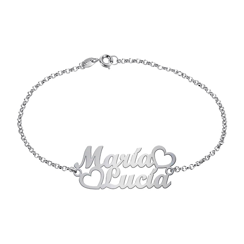 Pulsera de Plata con tu nombre - Mancuernillas personalizadas