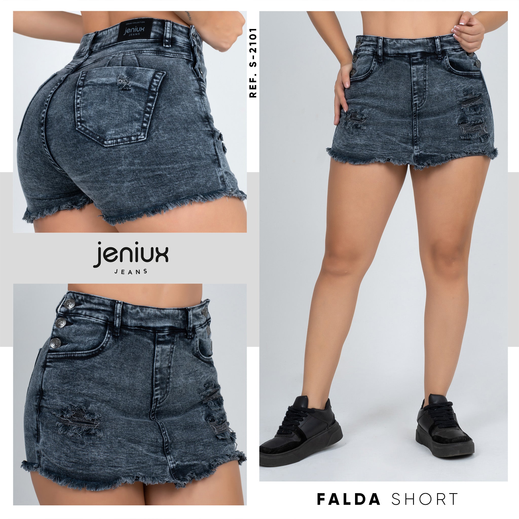 FALDA SHORT DAMA REF. S-2101 JENIUX JEANS