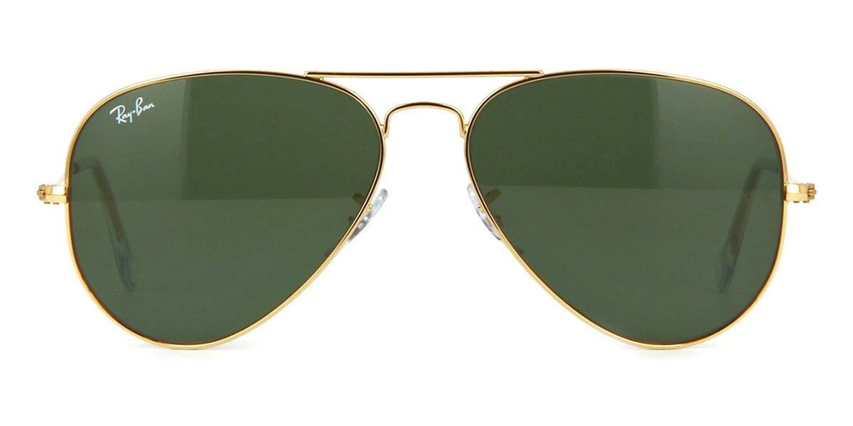 Ray-Ban Aviator 3025 L0205 Gold/G15 Green Sunglasses – GlassesNow