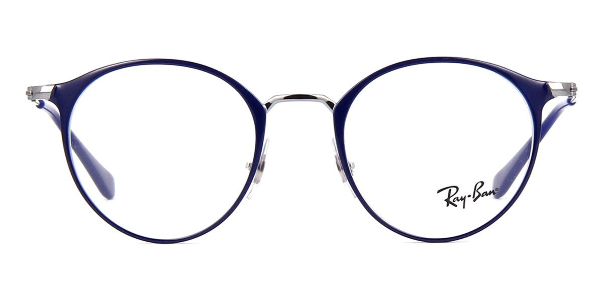 Ray-Ban RB 6378 2906 Blue on Gunmetal Glasses – GlassesNow