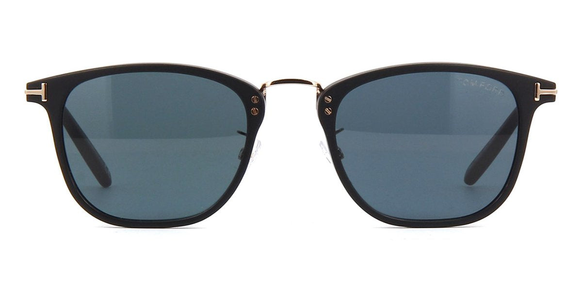 Tom Ford Beau TF672 02N Matte Black and Gold Sunglasses – GlassesNow