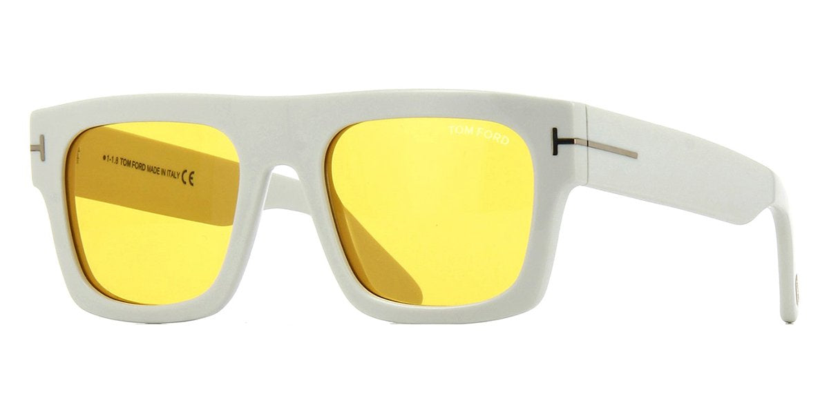 Tom Ford Fausto TF711 25E White - As Seen On Lil Pump Sunglasses –  GlassesNow