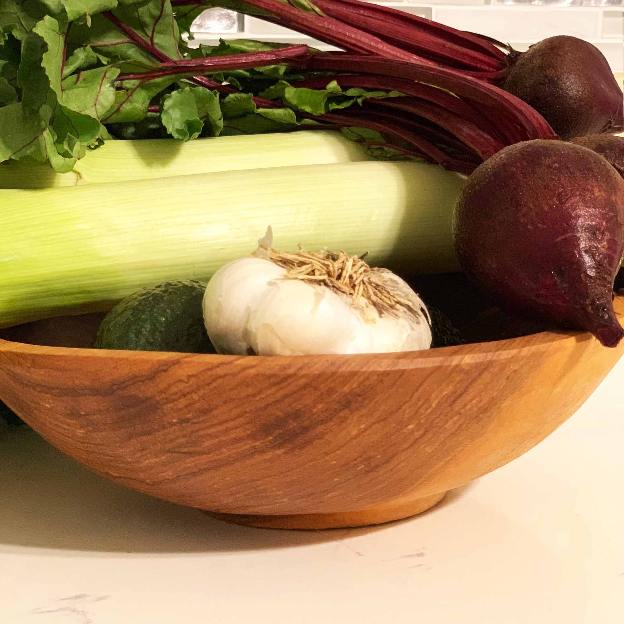 9-Inch Handcarved Olive Wood Bowl - Jedando Handicrafts