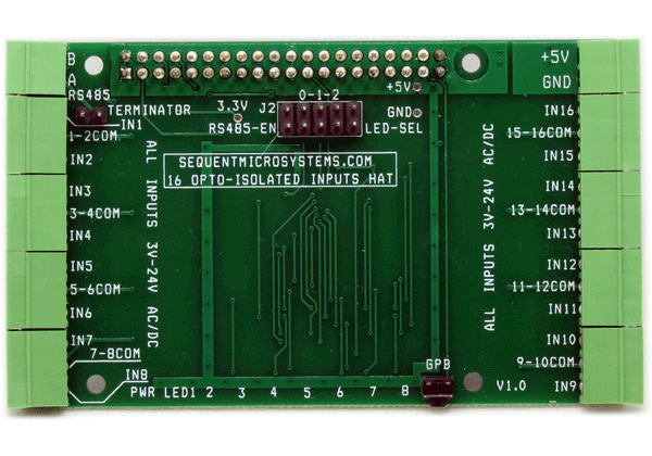 Home, Industrial & Building Automation I/O HATS for Raspberry Pi