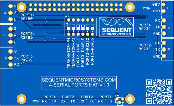 Four Serial Ports for Raspberry pi