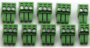 4-RELAYS/4-INPUTS connector plugs