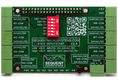 Eight HV Inputs for Raspberry Pi