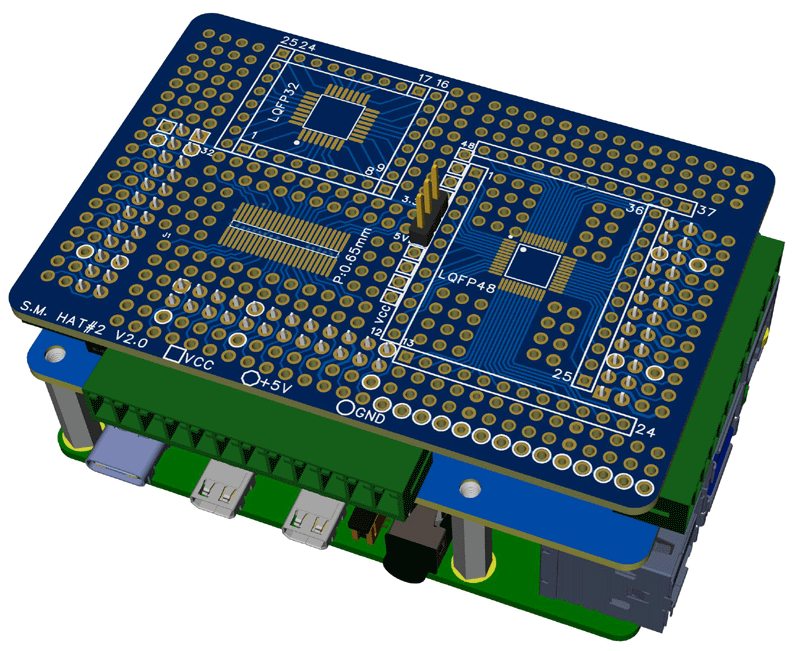 Raspberry Pi Breakout, Breadboard & Prototype SM/TH Kit