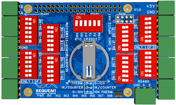 16 Universal Inputs for Raspberry Pi