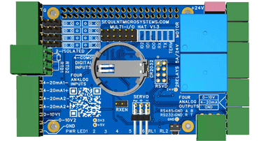 Multi-IO HAT for Raspberry Pi Industrial Applications