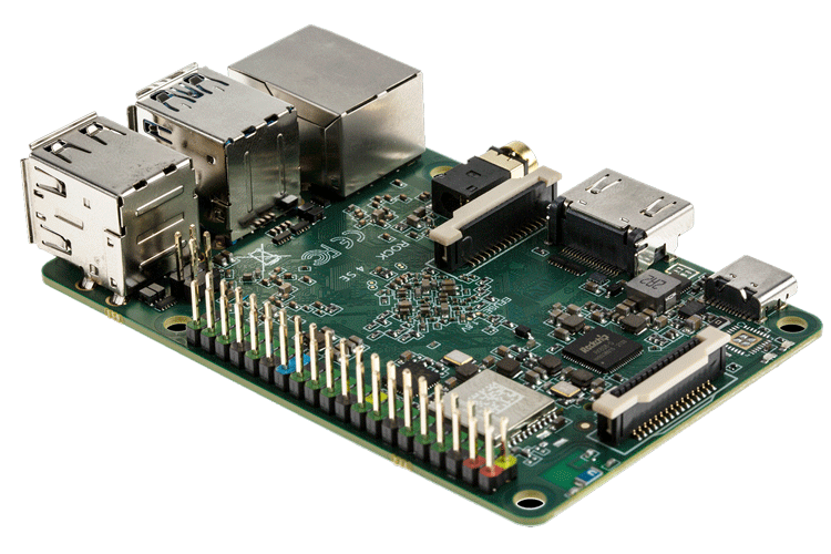 ROCK 4 Single Board Computer, a Raspberry Pi replacement