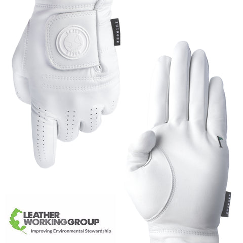 White golf glove