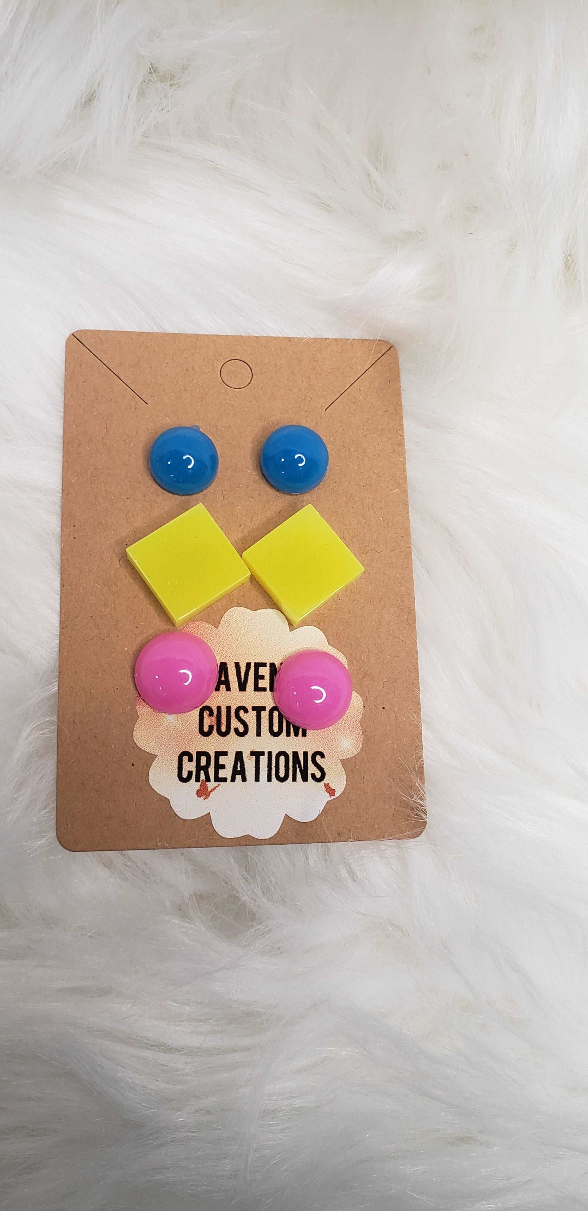 Glow in the dark earring studs