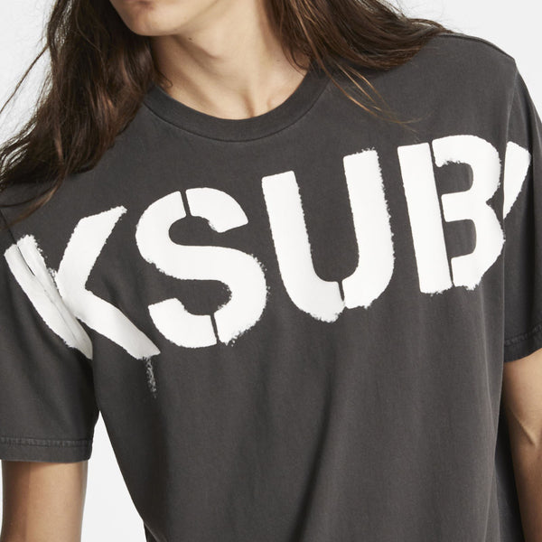 Buy Night Swim Biggie Ss Tee Faded Black, Ksubi