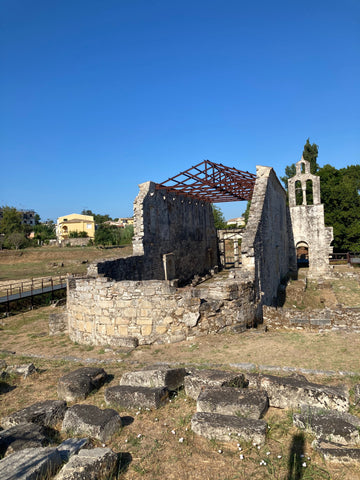 Monastery, near the temple of Artemis, corfu  