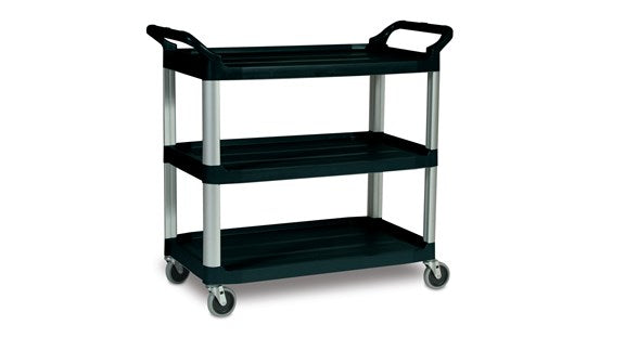 Heavy-Duty Ergo Handle Utility Carts (Lipped-Shelf)