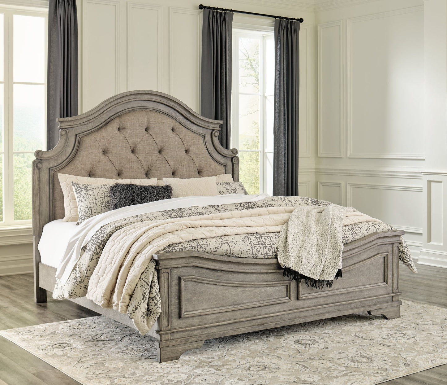 Lodenbay California King Panel Bed with Dresser Rent Wise Rent To Own Jacksonville, Florida