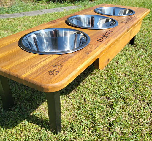 10H Tripod Single Dog Bowl Stand