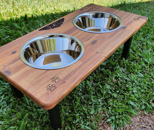 10H Tripod Single Dog Bowl Stand