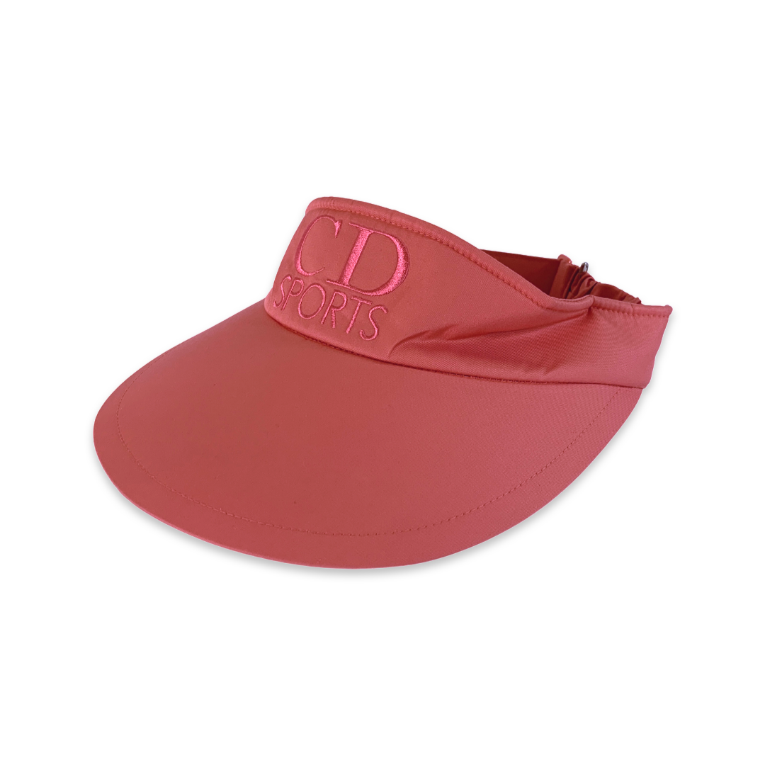 dior sun visor pink