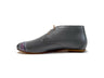 handpainted Italian comfortable  charcoal chukka boots with dance design