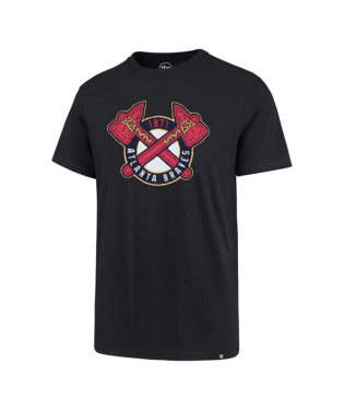 Atlanta Braves Throwback MLB '47 Brand Cream Heritage Opener Men's Tee Shirt