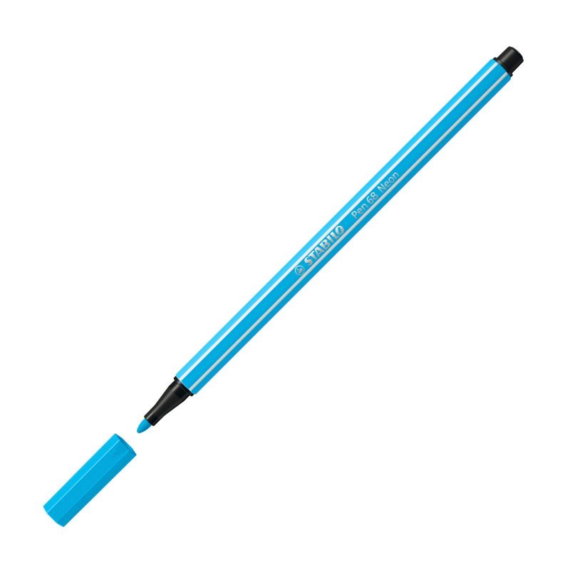 zwavel Darts haakje Premium Felt-Tip Pen STABILO Pen 68, Neon Blue – innovationssa