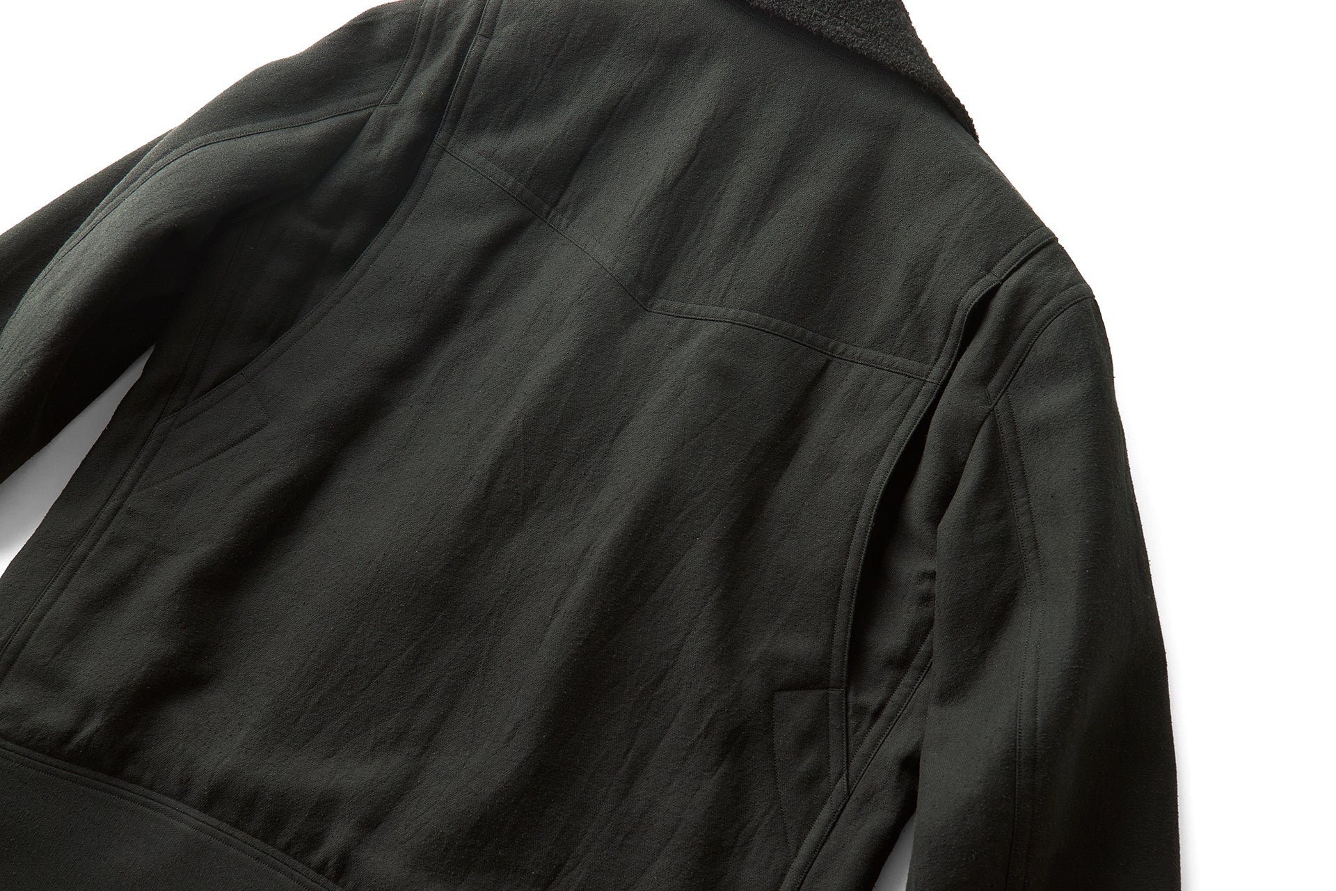 セール【美品】山内 リブ付きジップジャケット 4 ブラックウォッチカラーグリーン