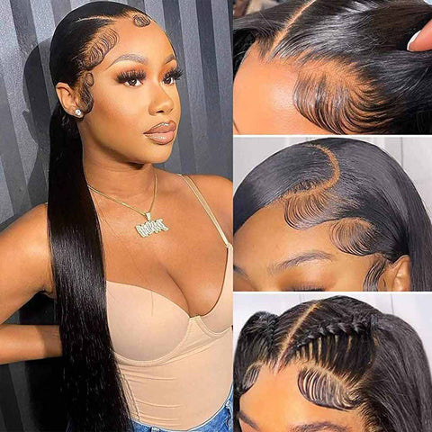 13x4 Lace Straight Glueless Wig