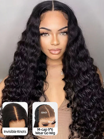 M-Cap 9×6 Lace Water Wave Glueless Wig