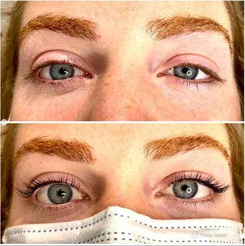 Before and After Lash Lift and Tint Los Angeles