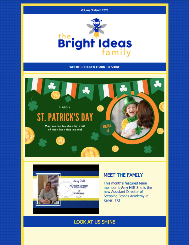 March 2023 Newsletter - Bright Ideas Family