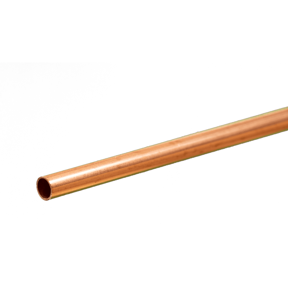 Round Copper Tube: 5/32 OD x 0.014 Wall x 12 Long (1 Piece