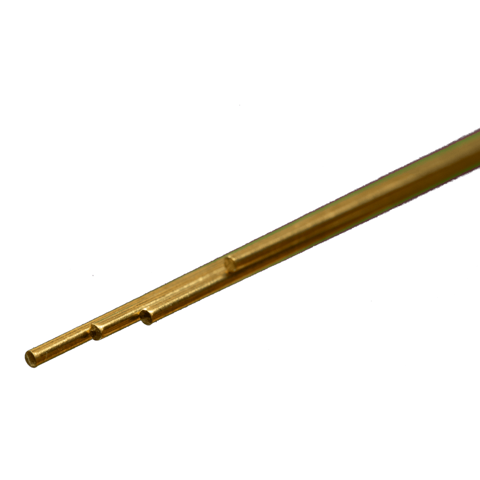 K & S Solid Brass Rod, 1/32 x 12 - 5 count