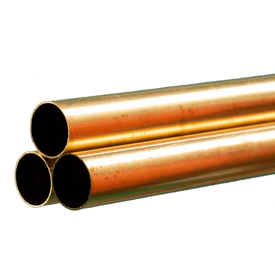 Round Brass Tube: 17/32 OD x 0.014 Wall x 36 Long (3 Pieces) – ksmetals