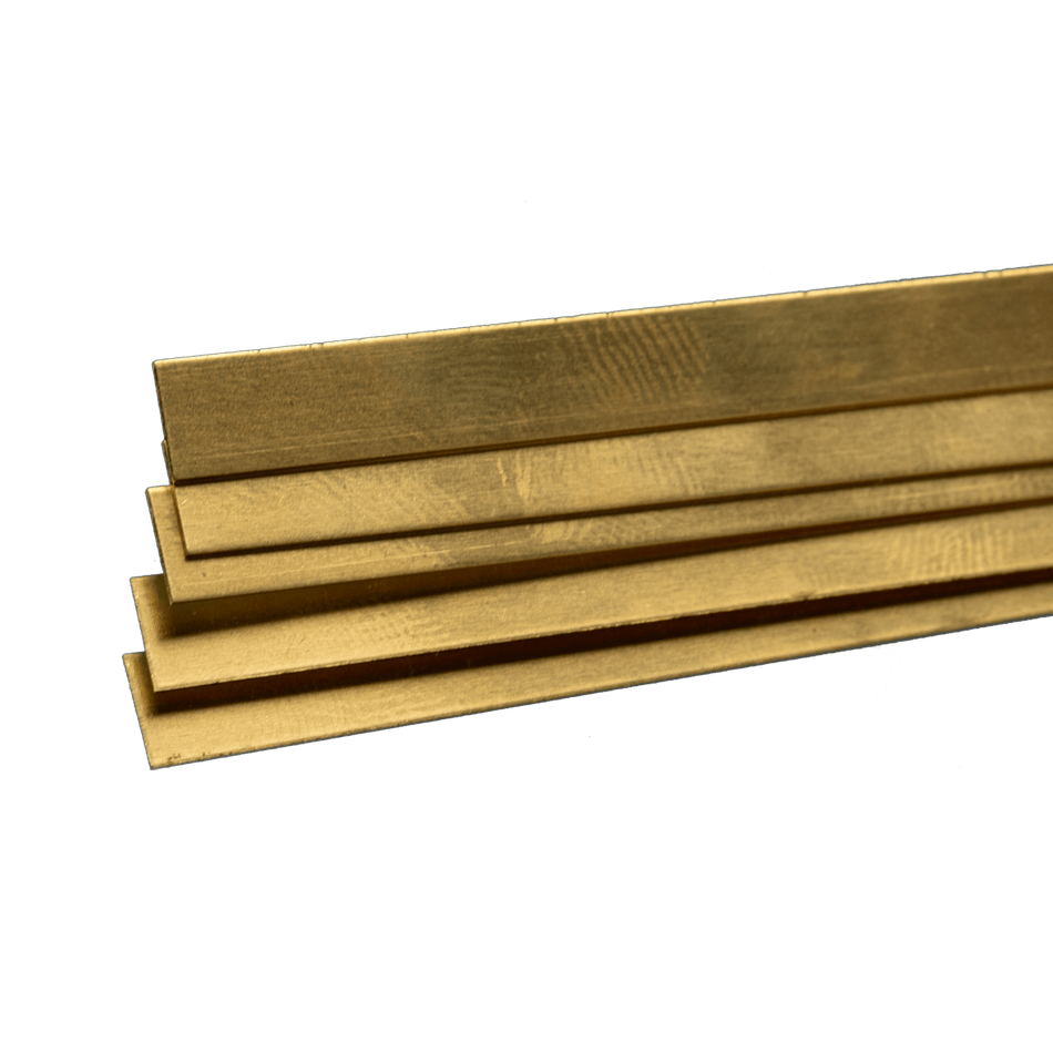 K & S Metal Strips Brass .018 in. x 1/2 in. 12 in.