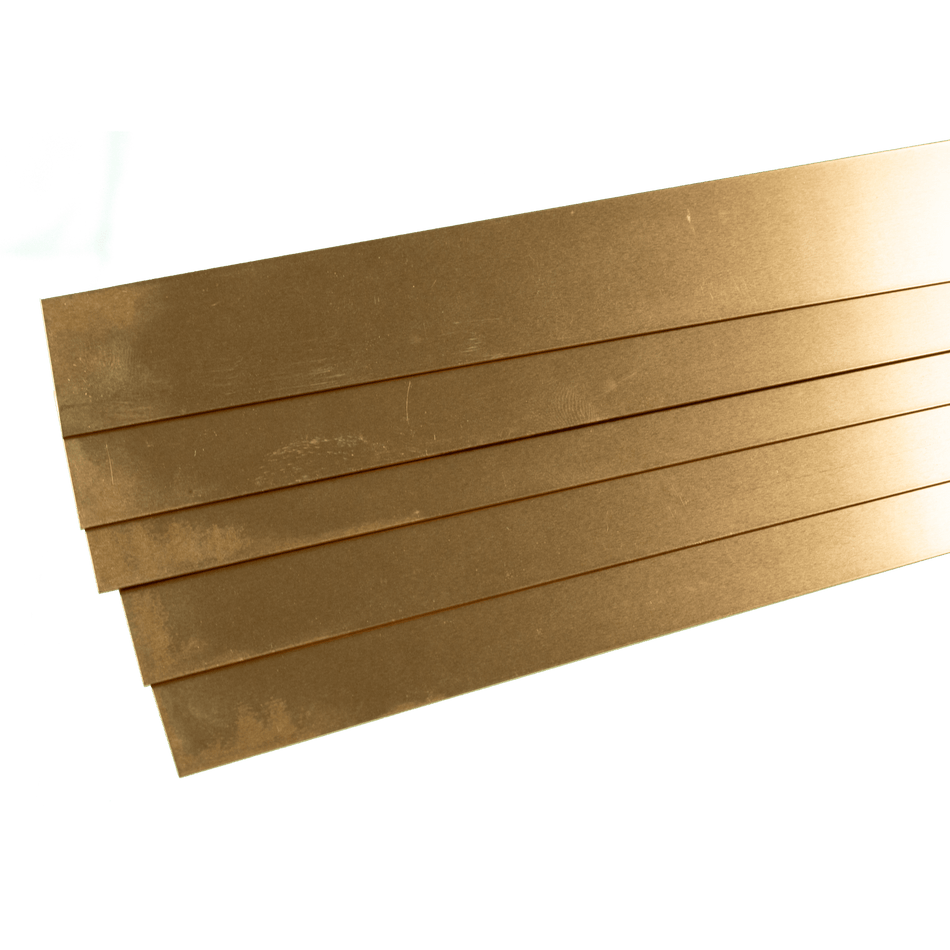 Brass Strip: 0.016 Thick x 1/4 Wide x 36 Long (5 Pieces) – ksmetals