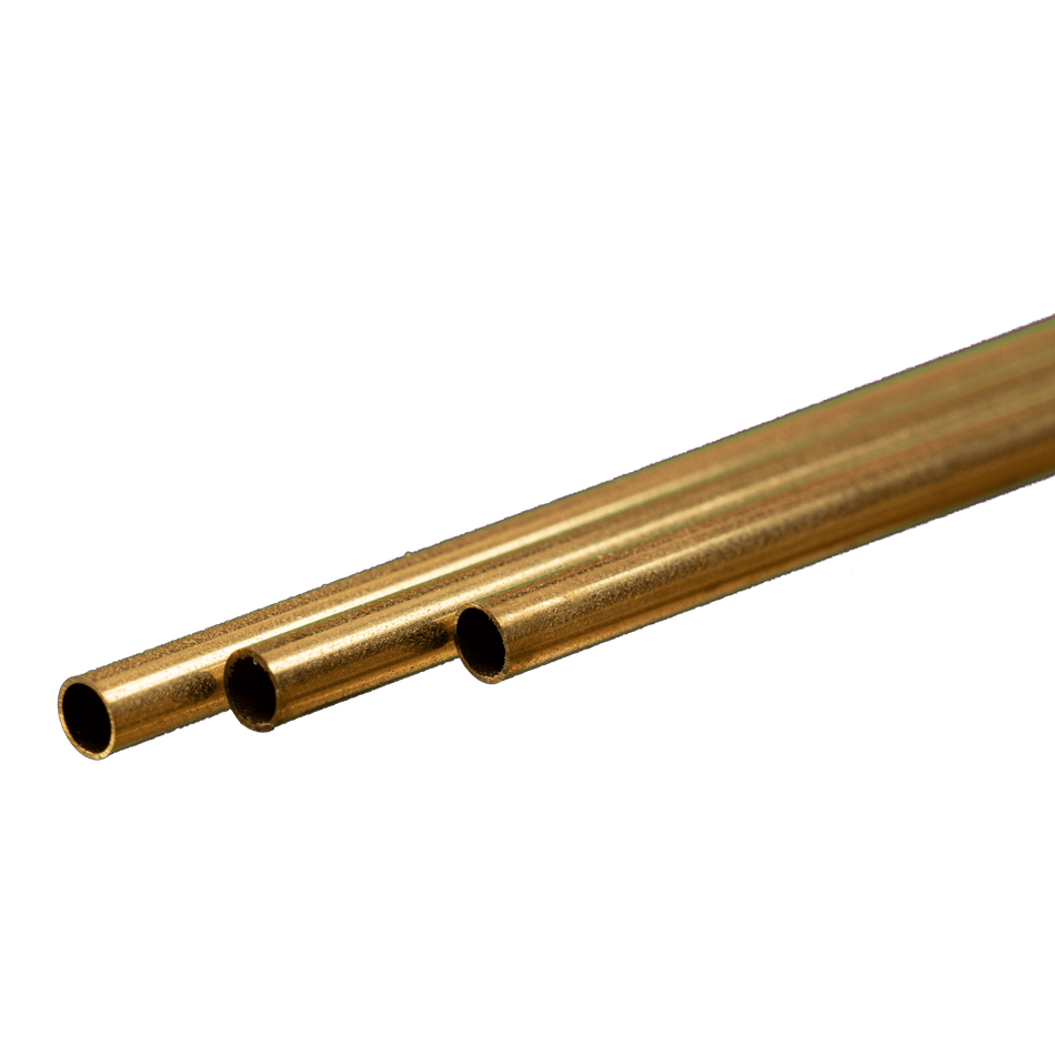 Round Brass Tube: 1mm OD x 0.225mm Wall x 300mm Long (4 Pieces) – ksmetals