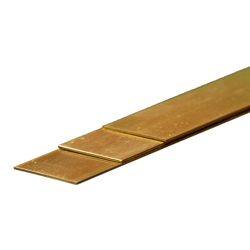 Brass Strip: 0.5mm Thick x 6mm Wide x 300mm Long (3 Pieces) – ksmetals