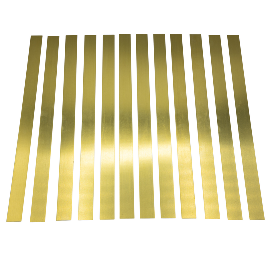 Brass Strip Assortment (12 Pieces)