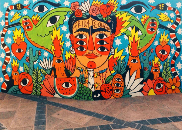 Ricardo Cavolo's mural about Frida Khalo