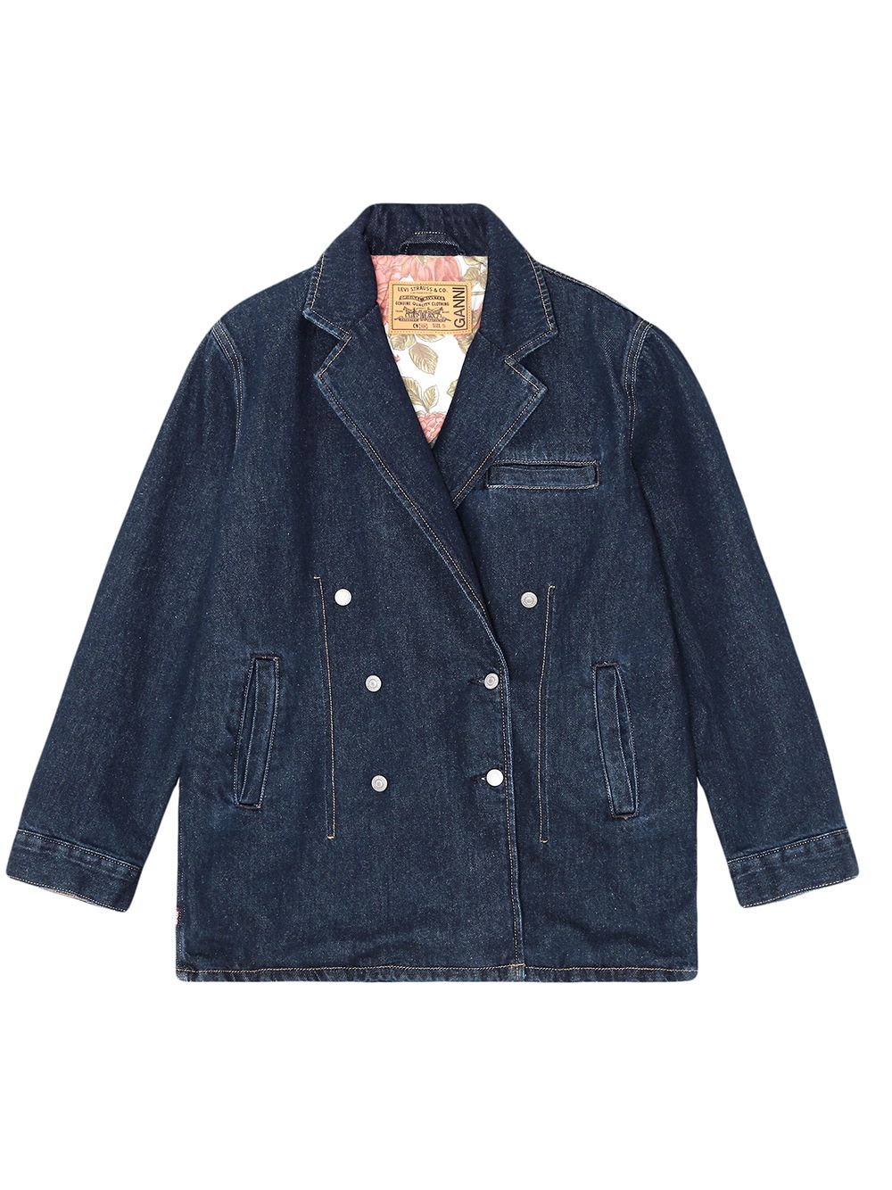 GANNI x Levi's Double Breasted Denim Blazer Jacket – Margot & Lux Vintage