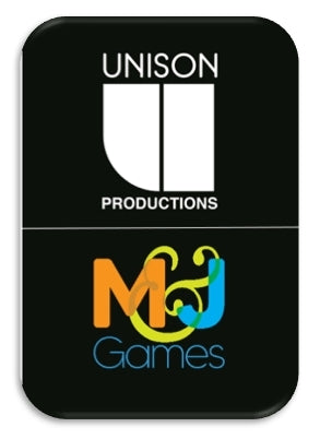 Unison Productions and M&J Games Logo