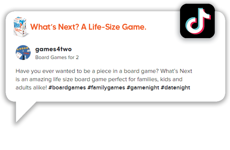What's Next?: A Life-Size Game, Board Game