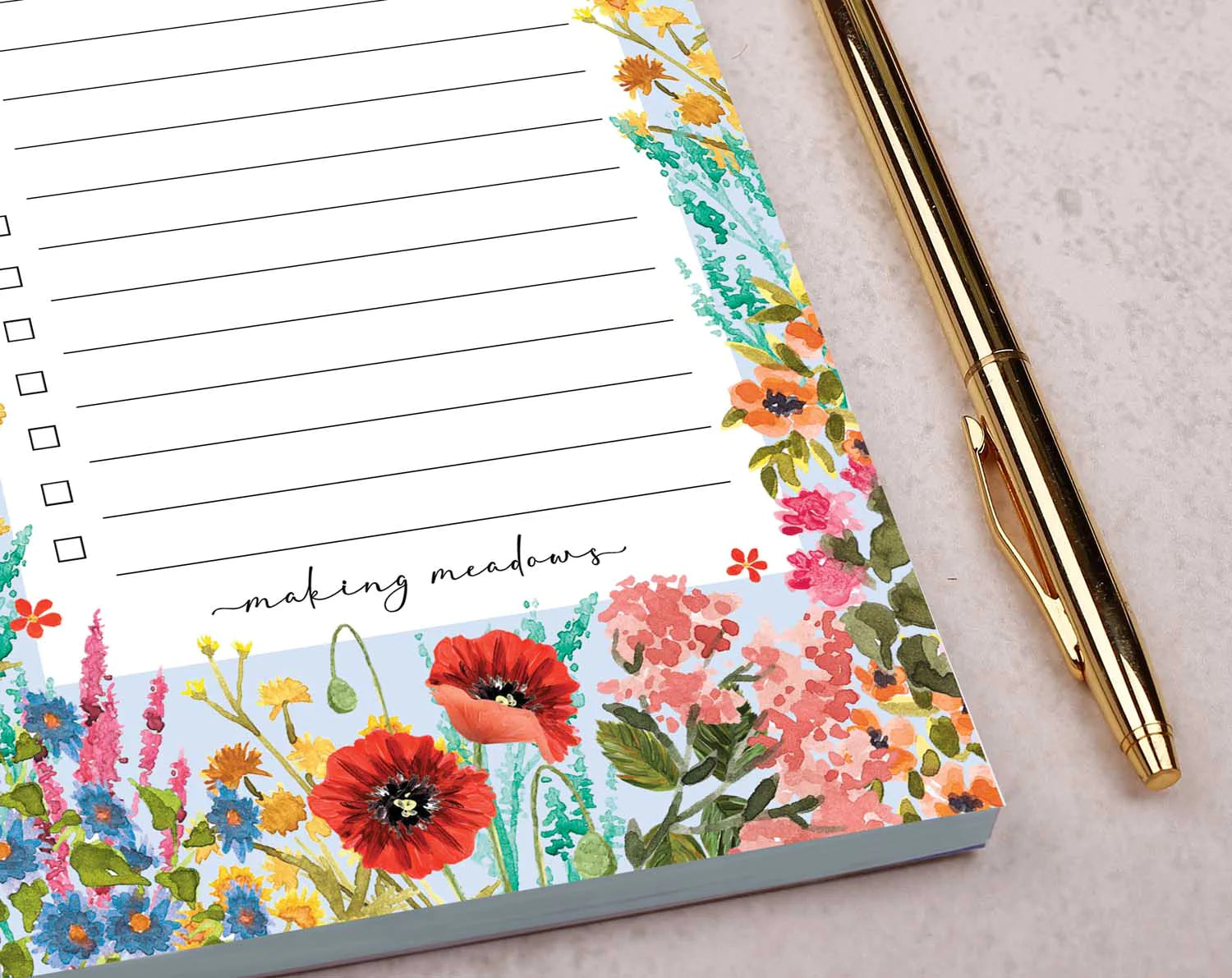to do list with poppies on