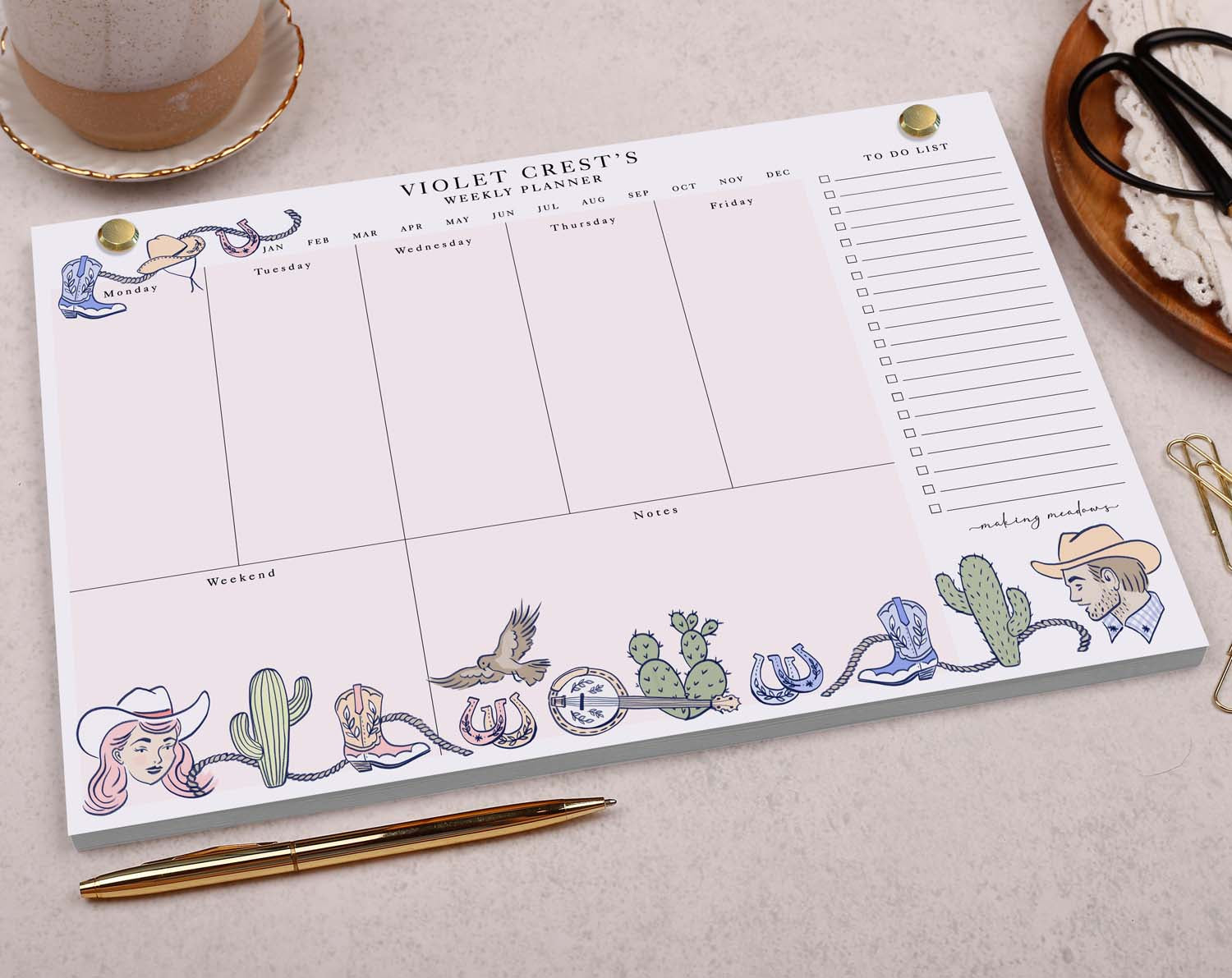 Personalised Planner Pad