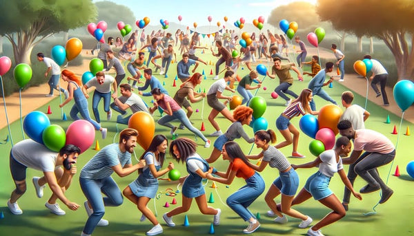Le Jeu du Ballon Collant - Action et Rires Explosifs jeun anniversaire le cadre magique