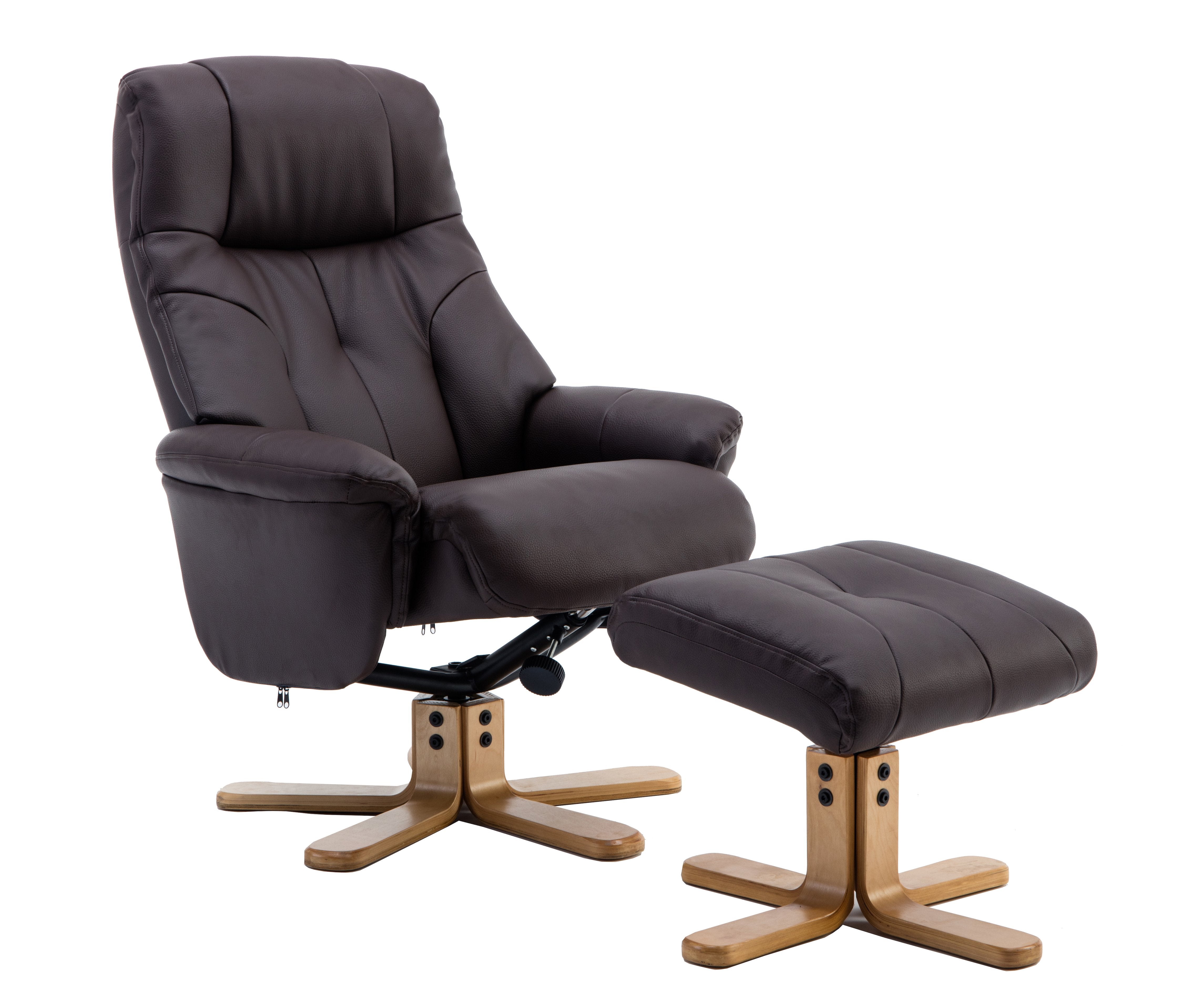 furniture village leather swivel chair