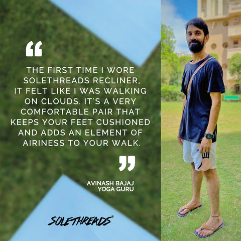 The Best Men’s Flip Flops Are Here - Testimonial of Avinash Baja Yoga Guru