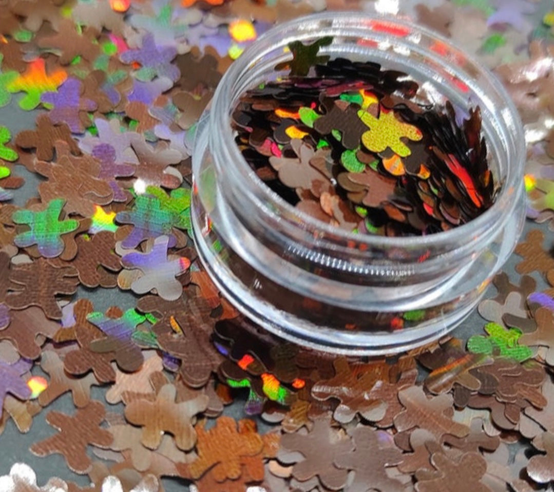 Gingerbread Shaped Glitter